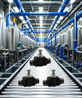 Set Of 3 4mm Tube OD Air Flow Control Valves With Straight Union Push To Connect Fittings PSA 04 in industrial setting