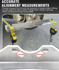 Heavy Duty Toe Alignment Tool Plates With Tape Measures Stainless Steel Wheel Alignment Plate Upgrade for precise toe alignment