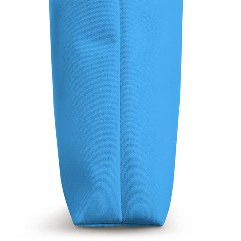 Side view of blue Maritime Captain Tote Bag For Boating And Sailing Enthusiasts Ready For Yacht And Sailboat Adventures.