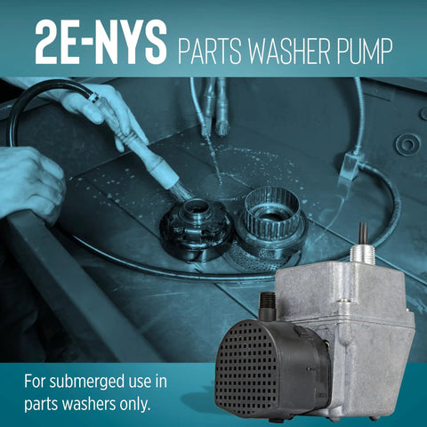 Submersible Parts Washer Pump 115 Volt 1/40 HP 300 GPH Cast Aluminum Oil-Filled No-Nonsense in parts washer tank
