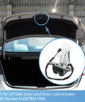 Ford Escape Liftgate Trunk Lock Actuator With Cable Replacement 2013-2016 in open trunk, OE number CJ5Z7843150A