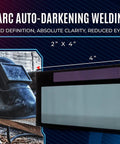 Auto Darkening 2x4 Welding Lens Shade 11 With HD Clarity Gold Edition Replacement for welding hoods and helmets