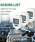 Packing list showing Portable Gas Mass Flow Meter Tester With Pro Grade Precision For Air Nitrogen And Oxygen On The Go MF5712