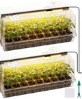 Full Spectrum Seed Starter Kit With Grow Light 72 Cell Tray 5 Dimmable Brightness Levels And Timer Indoor Plant Starter