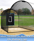 Heavy Duty PVC Strike Zone Backstop For Baseball Pitching And Batting Cage Protection 4x6 Feet Rectangular in batting cage