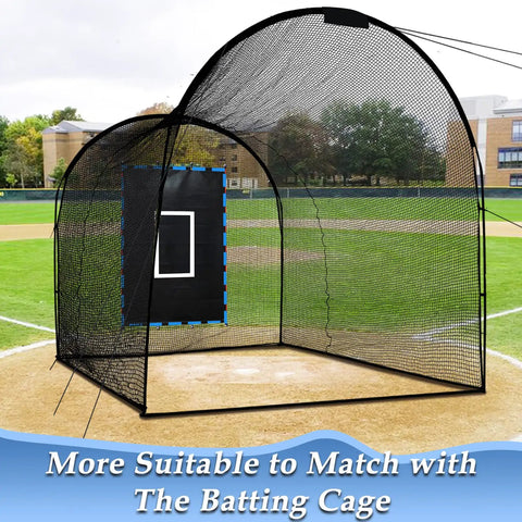 Heavy Duty PVC Strike Zone Backstop For Baseball Pitching And Batting Cage Protection 4x6 Feet Rectangular in batting cage