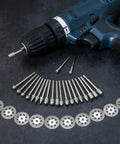32 Piece Diamond Burr Set For Rotary Tools Pro Grade Diamond Grinding Bits Grab-And-Go 1/8 Inch Shank with drill and bits
