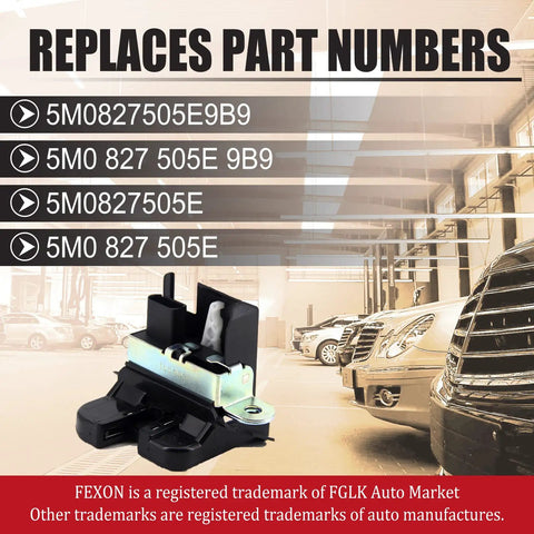 Durable Trunk Latch Tailgate Lock For VW Jetta Sportwagen 2010 2014 And Tiguan 2008 2017 shown in a garage setting