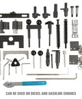 Pro Grade 37 Piece Engine Timing Tool Set For VW And Audi Timing Belt Service Kit With Belt Tensioner Cam Pulley Holder