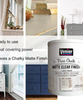 Matte Clear Top Coat Sealer For Metal And Wood Furniture, Water Based Acrylic Protective Paint, 33.81 Fl Oz can with furniture