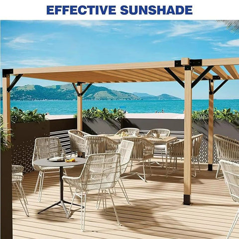 Built Tough 45 Degree Steel Angle Brackets For Pergolas And Wood Structures, Corner Brace Kit With Screws For Gazebos Tree Houses Cabins And Patios, 8 Pieces
