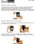 Top Shelf Self Inking Rubber Date Stamp With Emailed Marking, Compact Black Ink Office Gear for changing ink pad.