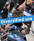 3 In 1 Cordless Handheld Vacuum And Air Duster, 12000Pa High Power Mini Cleaner for car, desk, keyboard and pet hair in use