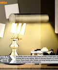 Plug-In Twin Tube CFL Lamp 24W 1800 Lumens 3500K Neutral White 4 Pin 2G11 Base 120 Volts on desk fixture lighting a home office
