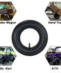 2-Pack 3.50 4.00 6 Inner Tubes Heavy Duty TR13 Straight Valve Stem Replacement for Garden Wagon, Hand Truck, Go Kart, ATV