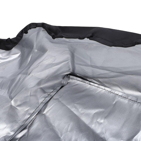 Close-up of Heavy Duty EV Wall Charger Cover fabric showing weatherproof material and toggle drawstring details.