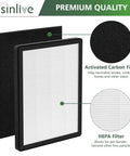 HEPA Replacement Filters For VEVA ProHEPA 9000 Air Purifiers Keep Your Air Fresh And Clean, 2 Pack High Efficiency Filters Plus 8 Activated Carbon Pre Filters, Easy Fit Odor Control Fresh Air Boost displaying filter layers