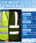 Boss-Level Cooling Vest That Holds Eight Cold Ice Packs with high visibility reflective stripes and unisex design.