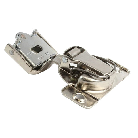 Two Pack Cabinet Hinges With 108 Degree Opening One Inch Overlay Screw On Compact Design Boss Level Soft Close With Three Level Adjustment Three Way Adjustable 45mm Boring Pattern Model 04441A 15 USA Made