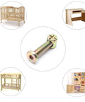 Heavy Duty Crib Hardware Replacement Kit M6 Barrel Nuts And Hex Socket Bolts With Wood Dowel Pins 70 Piece Set with hex socket bolt.