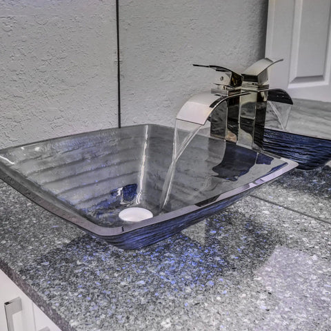 Single Lever Modern Vessel Chrome Faucet For Deck Mount One Hole Install, 1.5 Inch Hole, Rock Solid Brass Construction