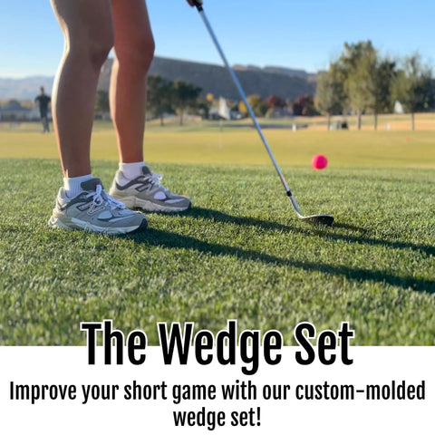 69 Degree Golf Wedge Set For Men With 35 Inch Stepped Steel Shaft Right Handed 54 60 69 Loft Wedges on golf course