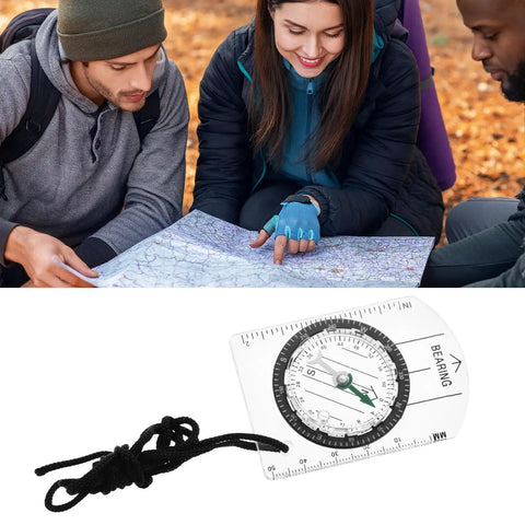 Three Pack Trail Ready Hiking Compass With Declination Scale For Backpacking And Camping, lightweight map navigation gear
