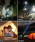 5 Pack Mini Pocket LED Flashlights USB C Rechargeable High Lumens EDC Torch used for hiking, biking, reading, and camping