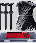 30 pack of nylon cable tie buckle universal self locking clips for cars and workshop gear with sturdy black design
