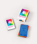 Vibrant Color Oracle Card Deck For Intuition And Emotional Healing That Totally Vibes With Your Personal Journey Straight Up Practical Guidance For Daily Spirituality And Real Self Reflection, visible deck with guidebook and cards.