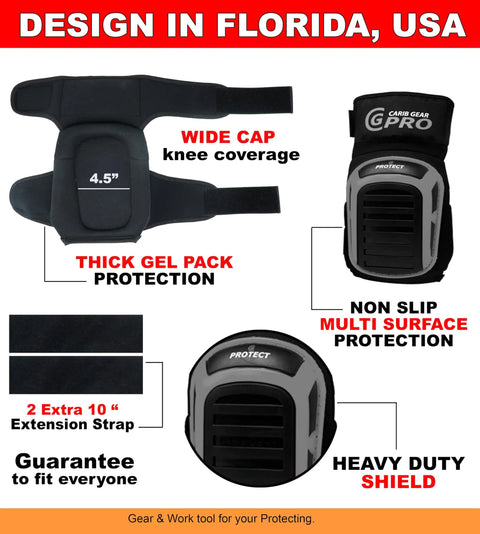Gel Knee Pads For Work Heavy Duty Anti Slip Knee Protection For Construction Tiling Flooring Roofing And Gardening Extra Gel