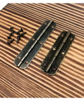 12 Piece Small Piano Hinges Set For Jewelry Boxes And Tiny Furniture, Beefy Iron Build With Screws, 180 Degree Wide Opening