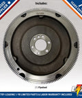 Beefy 153 Tooth Marine Flywheel For 2.5L And 3.0L 4 Cylinder Engines From 1990 To 1997 12.75 Inch Diameter External Balance Steel OEM Replacement With Manual Transmission, showing front view with gear details.