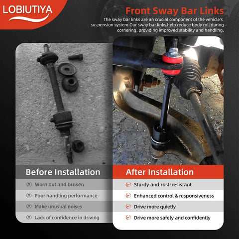 Front Sway Bar Kit 36mm with PU End Links for Ram 1500 4WD 2009-2022 Includes Bushings, Retainers and End Links for a Beefed-Up Ride and Tighter Handling Fits Dodge Ram Classic 1500 2019-2022 Suspension Upgrade installed on front suspension