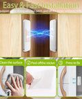Installation guide for 4 Pack No Drill Magnetic Cabinet Latches, Adhesive Stainless Steel Door Catch, Neodymium Magnet Child Safety Locks.