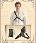 Adjustable Back Sword Frog In Premium Faux Leather Vintage Medieval Sword Sheath Holster Renaissance Warrior Costume Accessory