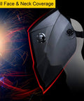 Auto Darkening Welding Helmet With True Color And Wide Shade Range 5 To 13 Solar Powered for TIG MIG MMA Plasma Grinding