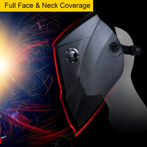 Auto Darkening Welding Helmet With True Color And Wide Shade Range 5 To 13 Solar Powered for TIG MIG MMA Plasma Grinding