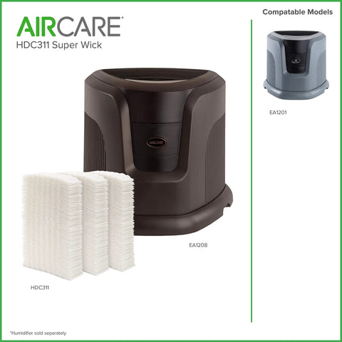 Replacement Wicking Humidifier Filter 3 Pack For EA1201 EA1208 Includes Six Wicks Gray And Black Easy Swaps No Fuss Humidity Upgrade