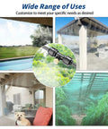 Outdoor Patio Misting System 26 Foot Kit With 9 Brass Nozzles And Filter, DIY Easy Install For Backyard Cooling, Greenhouse, Trampoline And Canopy, Works With Standard Three Quarter Inch Hose Faucet in various outdoor settings