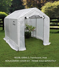 Replacement Cover Kit For 6W X 8L X 6.5H Greenhouse Translucent UV Treated Polyethylene Frame Not Included Fits ShelterLogic 70600 Series