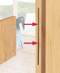 Rock Solid Wood Bed Plates And Rail Hook Plates For Quick Bed Frame Repair With Tough As Nails Iron Construction And Smooth Nickel Finish Includes Complete Four Piece Hardware Kit showing metal hook installed in wooden frame.