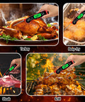Instant Read Digital Meat Thermometer With Backlight And Magnetic Mount For Kitchen And Grilling, Accurate Two To Three Second Temperature Read, IP67 Waterproof For Beef Pork Poultry Turkey, Your Easy And Reliable Cooking Sidekick measuring turkey, deep-fry, steak, and grill temperatures.