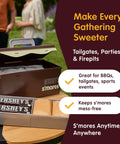 Smores Caddy Tray Organizer On The Go Station With Removable Tray And Carrying Handle For Picnics And Camping Keeps All Essentials Neat