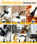 Huitine Portable Steam Cleaner With 1.9 Qt Tank Delivers Powerful High Temp Steam For Stubborn Grease And Dirt On Grout Stovetop And Tiles Ideal For Deep Home Cleaning Maintenance Tasks with multiple cleaning tools and attachments.