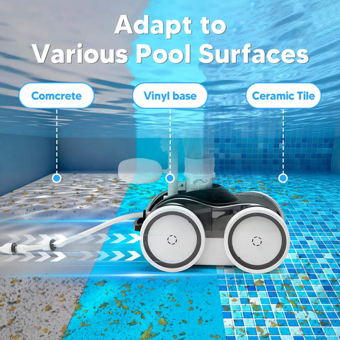 Upgraded Rubber Tire With Treads Replacement For Pentair Legend Pool Cleaner Wheel rubber tire set on cleaner underwater