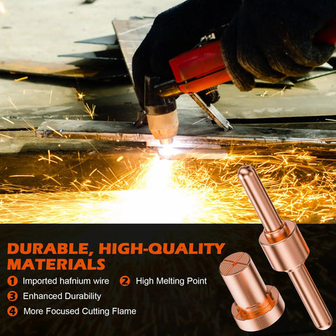 PT31 Plasma Cutter Consumables Kit Pro Grade Nozzles Electrodes And Tips For CUT 40 CUT 50 CT 312 Plasma Cutters in use
