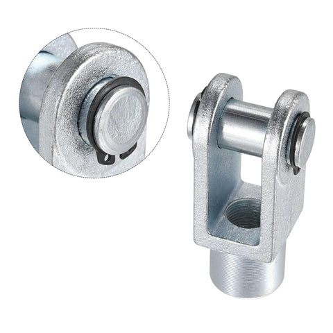 Heavy Duty Air Cylinder Rod Clevis End Y Connector 94mm Length With M20x1.5 Female Thread For 80mm Bore Pneumatic Linkage Alloy Build Tough As Nails Easy Install And Durable Performance. alloy clevis end with pivot pin and female threaded base