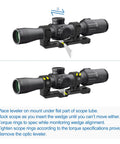 No Fuss Optic Leveler For Rifle Scopes With Leveling Feature, instructions for eliminating canting, step-by-step guide