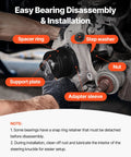 Master Wheel Hub And Bearing Remover And Installer Kit for Front Wheel Drive Vehicles, showing spacer ring and step washer application.